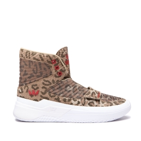 Mens Supra High Top Shoes THEORY Animal/white | AU-20627